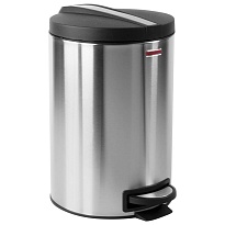 Ведро-контейнер для мусора (урна) с педалью LAIMA Modern, 12 л, матовое, нержавеющая сталь, со съемным внутренним ведром в Новороссийске