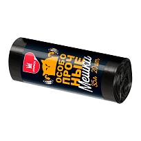 Мешки для мусора 35 л, черные, в рулоне 20 шт., ПНД, 12 мкм, 600х500 мм, Особопрочные, МП7788 в Новороссийске Мешки для мусора 35 л, черные, в рулоне 20 шт., ПНД, 12 мкм, 600х500 мм, Особопрочные, МП7788 в Новороссийске