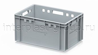 Ящик для мяса и колбасных изделий Е-3 серый в Новороссийске Ящик для мяса и колбасных изделий Е-3 серый в Новороссийске