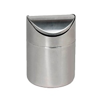 Урна для мусора 1,2 л настольная, с качающейся крышкой, нержавеющая сталь, матовая в Новороссийске