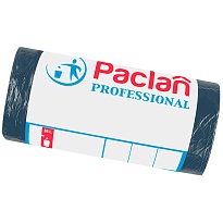 Мешки для мусора 35 л, черный, в рулоне 50 шт., ПНД, 6,2 мкм, 600х500 мм, PACLAN Professional, 604077 в Новороссийске