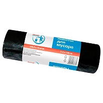 Мешки для мусора 240 л, черные, в рулоне 10 шт., ПВД 30 мкм, 1400х1120 мм, PACLAN Professional, 606336 в Новороссийске