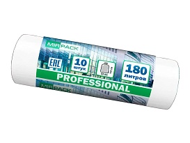 Мешки для мусора 180 л, прозрачные, в рулоне 10 шт., ПВД, 30 мкм, 1100х930 мм, PROFESSIONAL, 180104408 в Новороссийске Мешки для мусора 180 л, прозрачные, в рулоне 10 шт., ПВД, 30 мкм, 1100х930 мм, PROFESSIONAL, 180104408 в Новороссийске