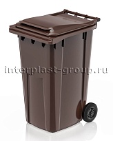 Контейнер для мусора 240 л коричневый облегченный 240 зеленый в Новороссийске