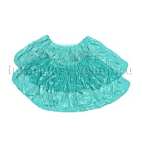 Бахилы бирюзовые 2000 шт (1000 пар), 16 мкм, однослойные, с одной резинкой, Эконом в Новороссийске