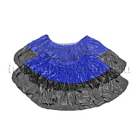 Бахилы сине-черные 1000 шт (500 пар), 54 мкм, двойная подошва, с одной резинкой, Прочные+ в Новороссийске