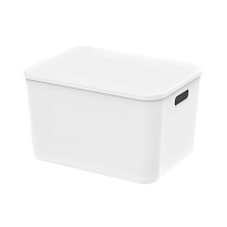 Ящик пластиковый вкладываемый белый 410х305х245 мм в Новороссийске