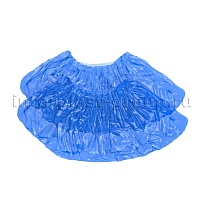 Бахилы голубые 2000 шт (1000 пар), 16 мкм, однослойные, с одной резинкой, Эконом в Новороссийске