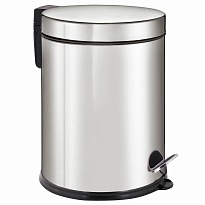 Ведро-контейнер для мусора урна с педалью LAIMA Classic Plus, 12 л, зеркальное в Новороссийске