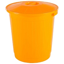 Мусорный бак с крышкой 50 л желтый 50 желтый в Новороссийске Мусорный бак с крышкой 50 л желтый 50 желтый в Новороссийске
