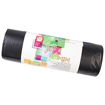 Мешки для мусора 220 л, черные, в рулоне 10 шт., ПВД, 29 мкм, 1100х830 мм, Концепция Быта ЭкоДом, 604924 в Новороссийске Мешки для мусора 220 л, черные, в рулоне 10 шт., ПВД, 29 мкм, 1100х830 мм, Концепция Быта ЭкоДом, 604924 в Новороссийске