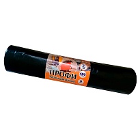 Мешки для мусора 480 л, черные, в рулоне 5 шт., ПВД, 65 мкм, 1700х1300 мм, Концепция Быта Профи, 603735 в Новороссийске